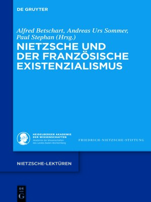 cover image of Nietzsche und der französische Existenzialismus